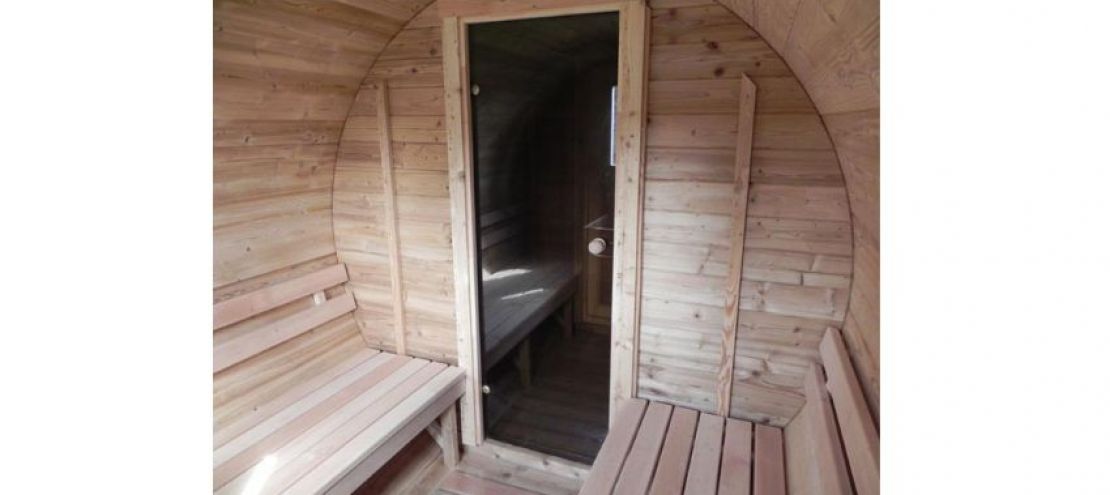 Intérieur sauna location jura